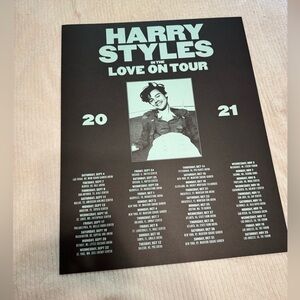 Harry Styles Love on Tour 2021 poster